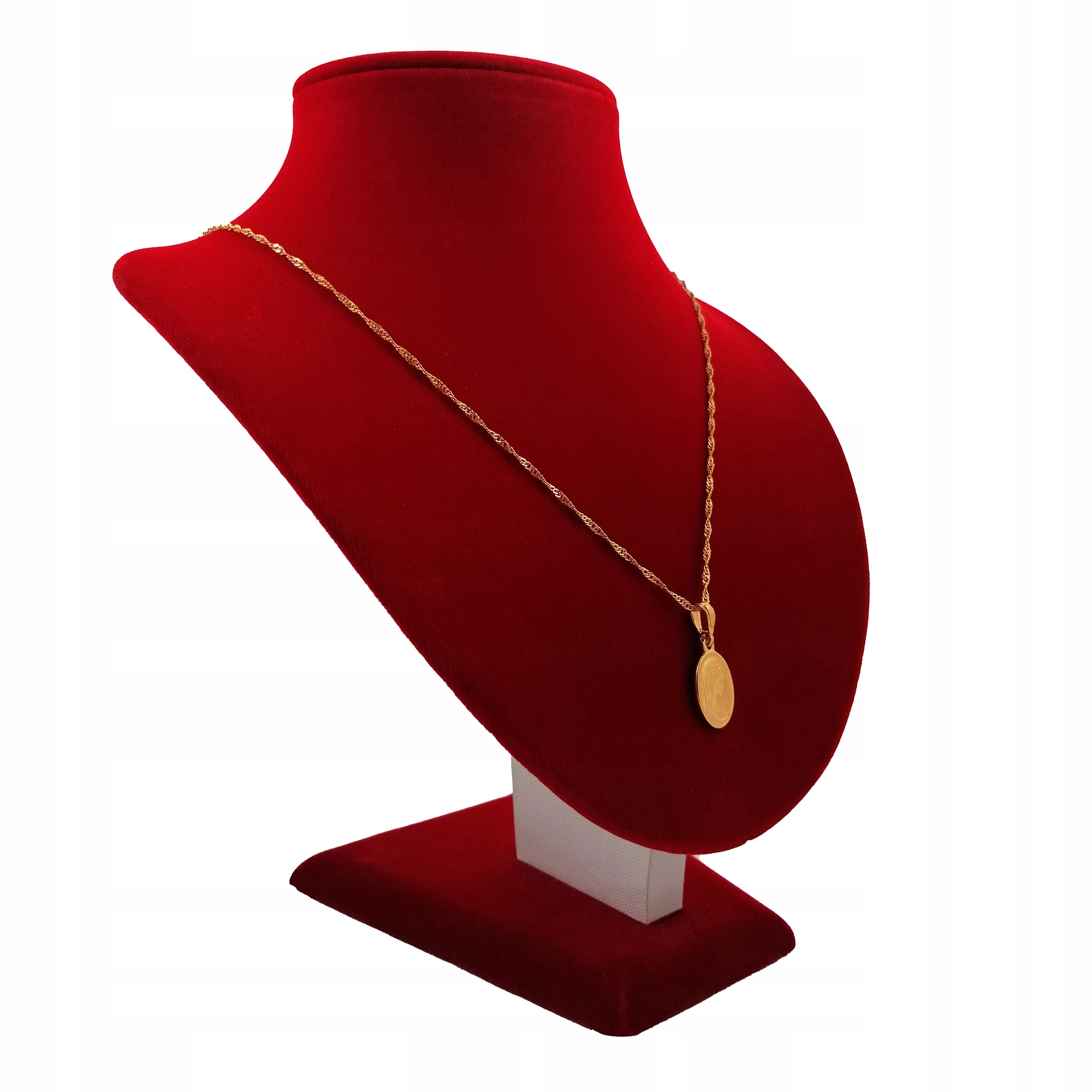 ZŁOTY ŁAŃCUSZEK MEDALIK 925 CHRZEST KOMUNIA GRAWER Kod producenta Pamiątka Komunii Świętej dla dziewczynki