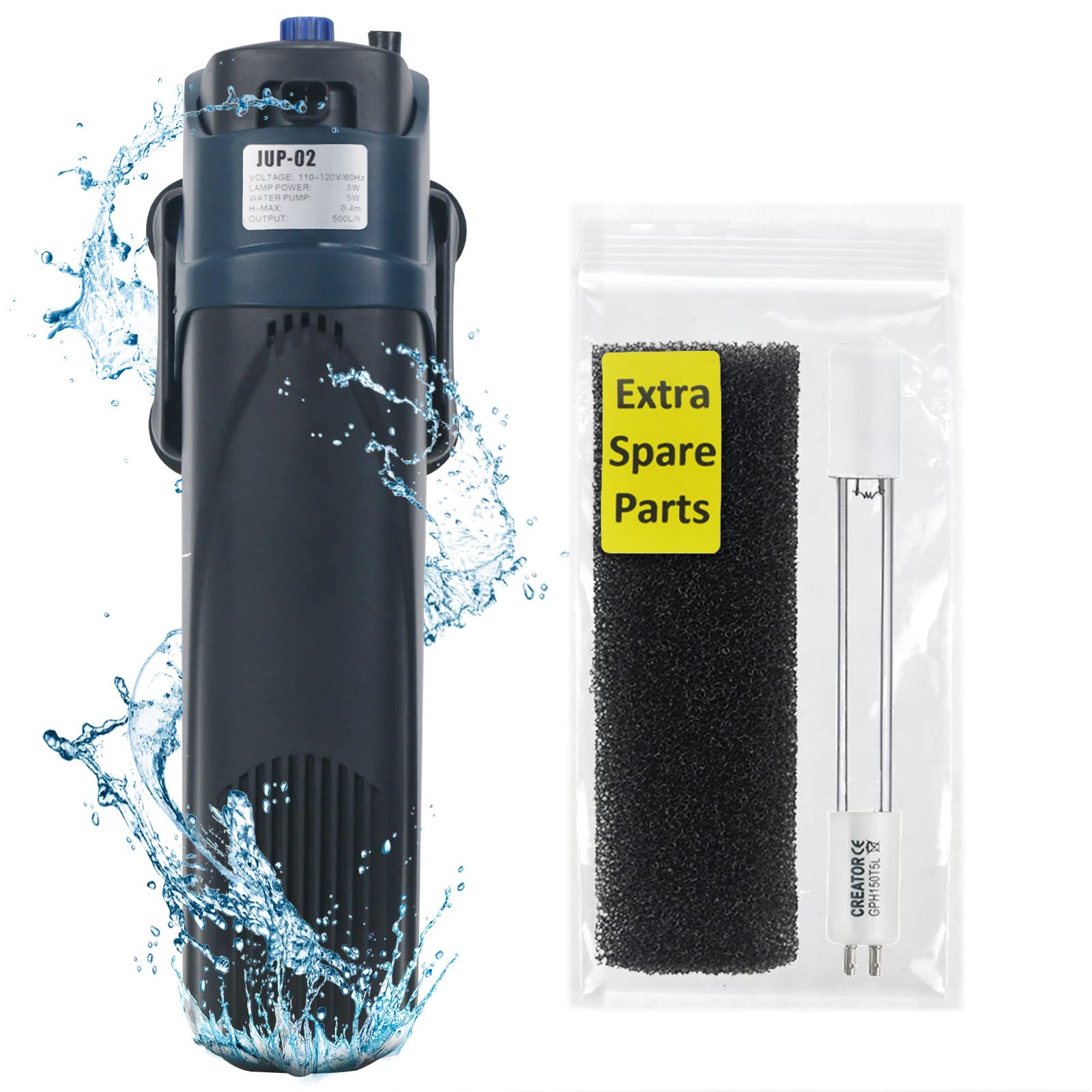 Vnitřní houbový filtr Coospider JUP-02 mechanický