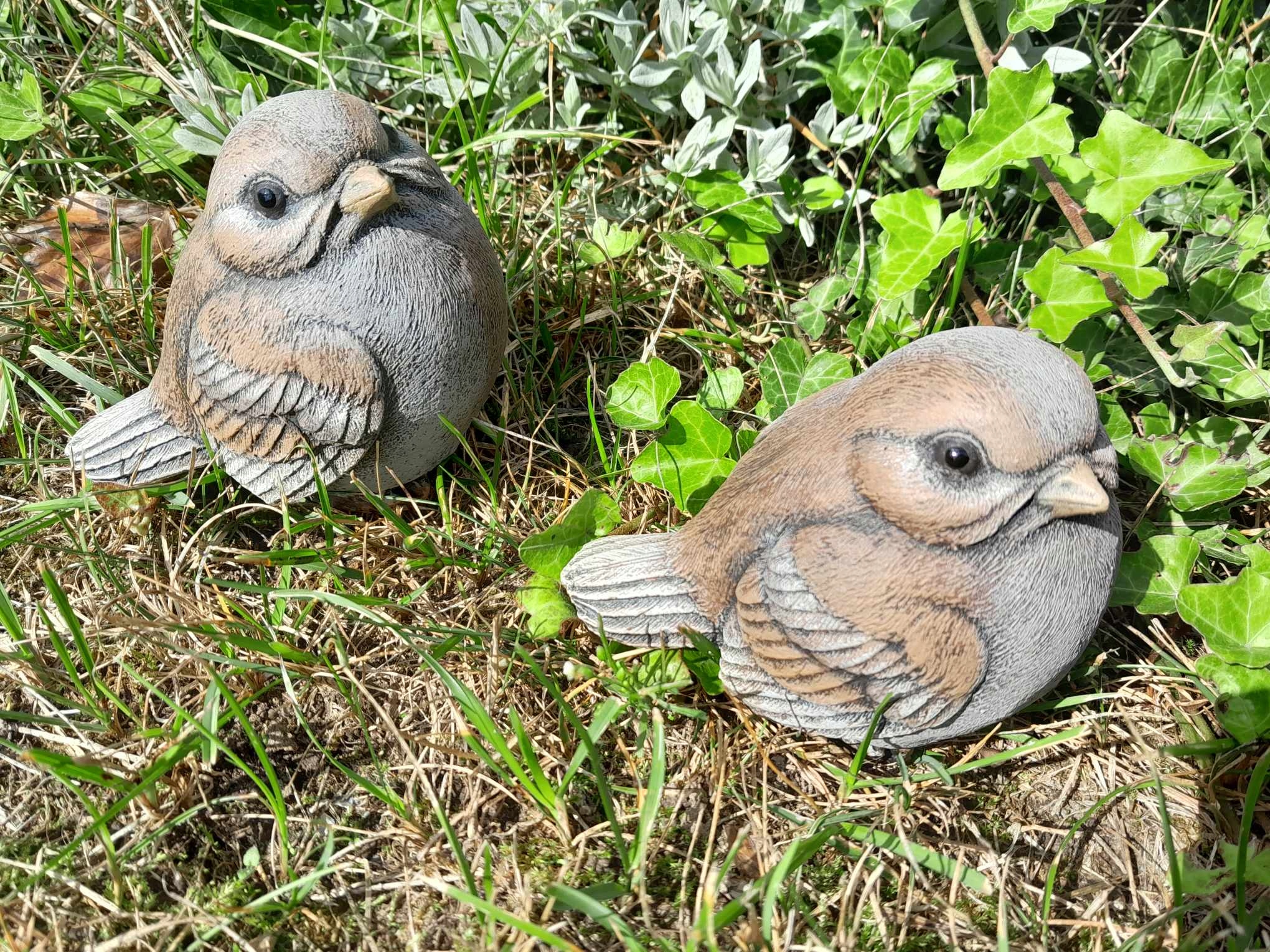 Zestaw Figurek betonowych Wróbelki Wróbel Hand made 2 szt Kod producenta 0040