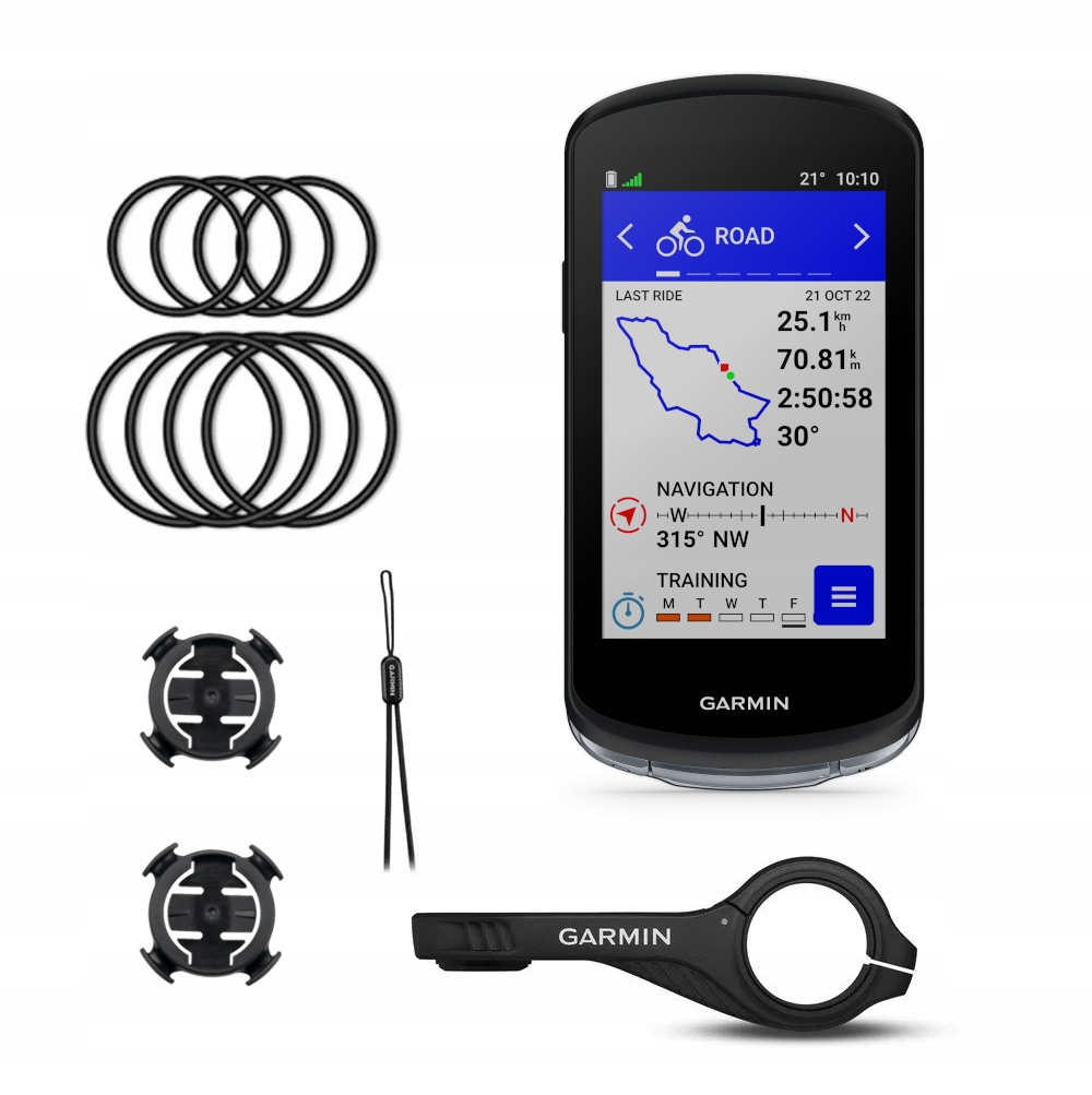 Garmin Edge 1040, mapy Cycle Polski i Eu, zestaw z uchwytami