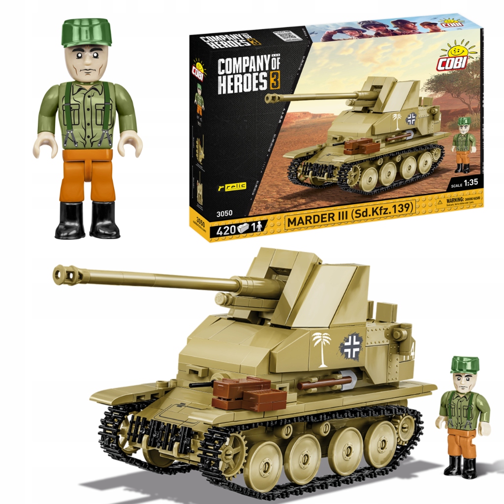 

Klocki Cobi 3050 Czołg Marder III SD.KFZ.139 Coh 3