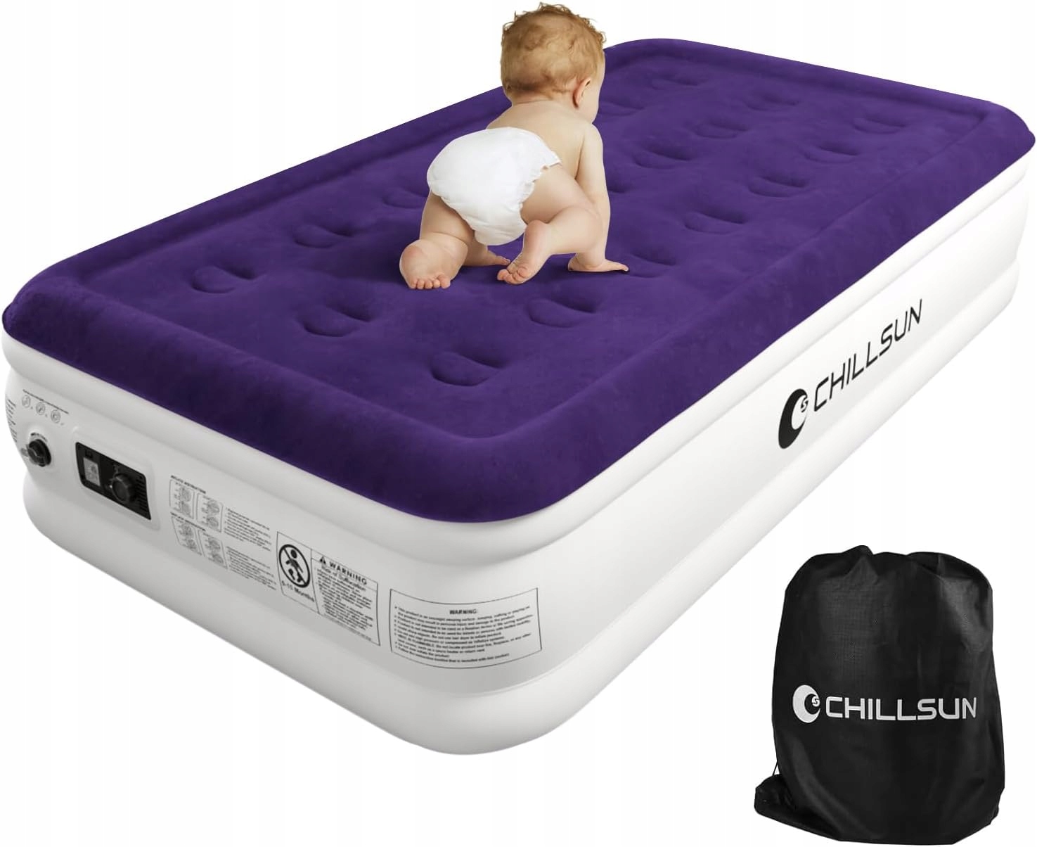 Chillsun 191 x 99 x 41 cm, matrace s elektrickou pumpou