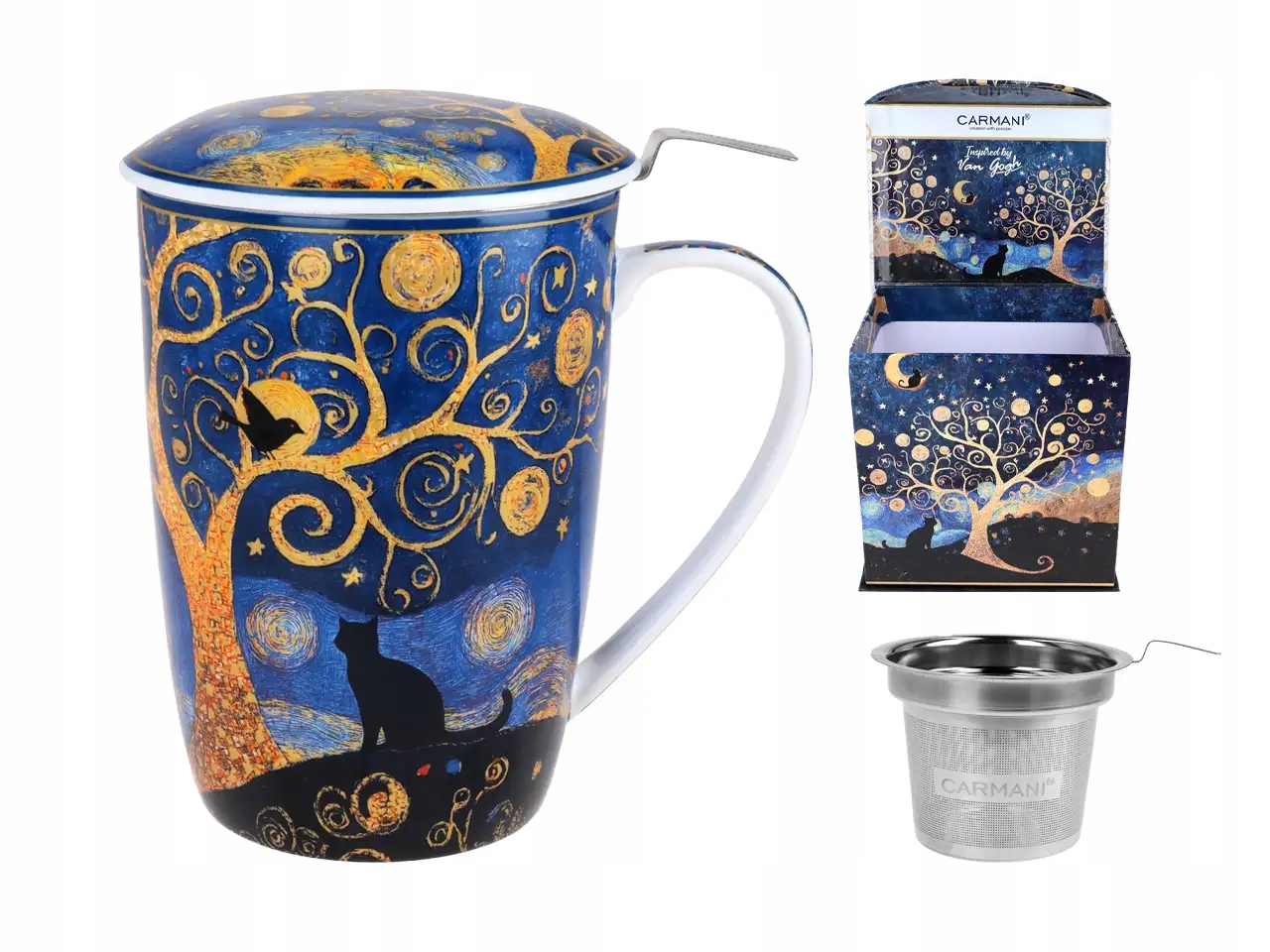 Carmani Hrnek se sítkem a víčkem – inspirovaný malbou V. van Gogha