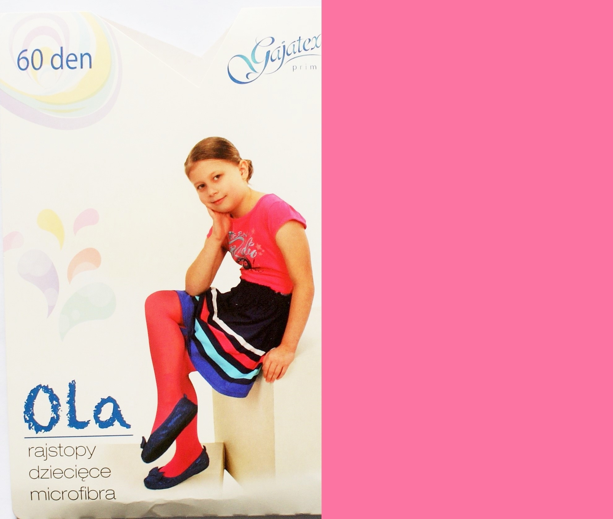 

Rajstopy microfibra 60 den dziec 152 Róż