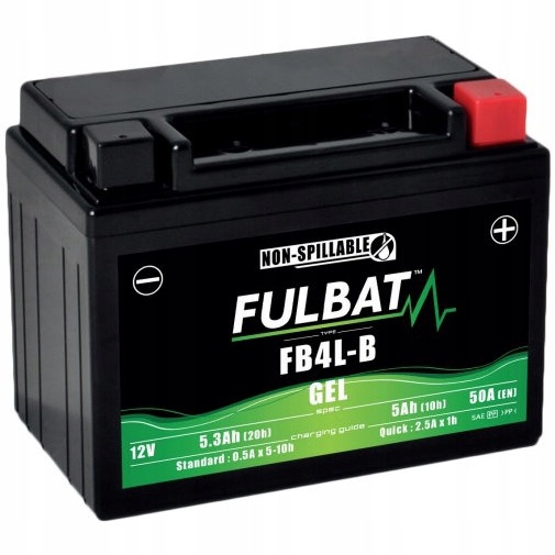 

Akumulator Fulbat FB4L-BS 12V 5,3Ah 50A skuter
