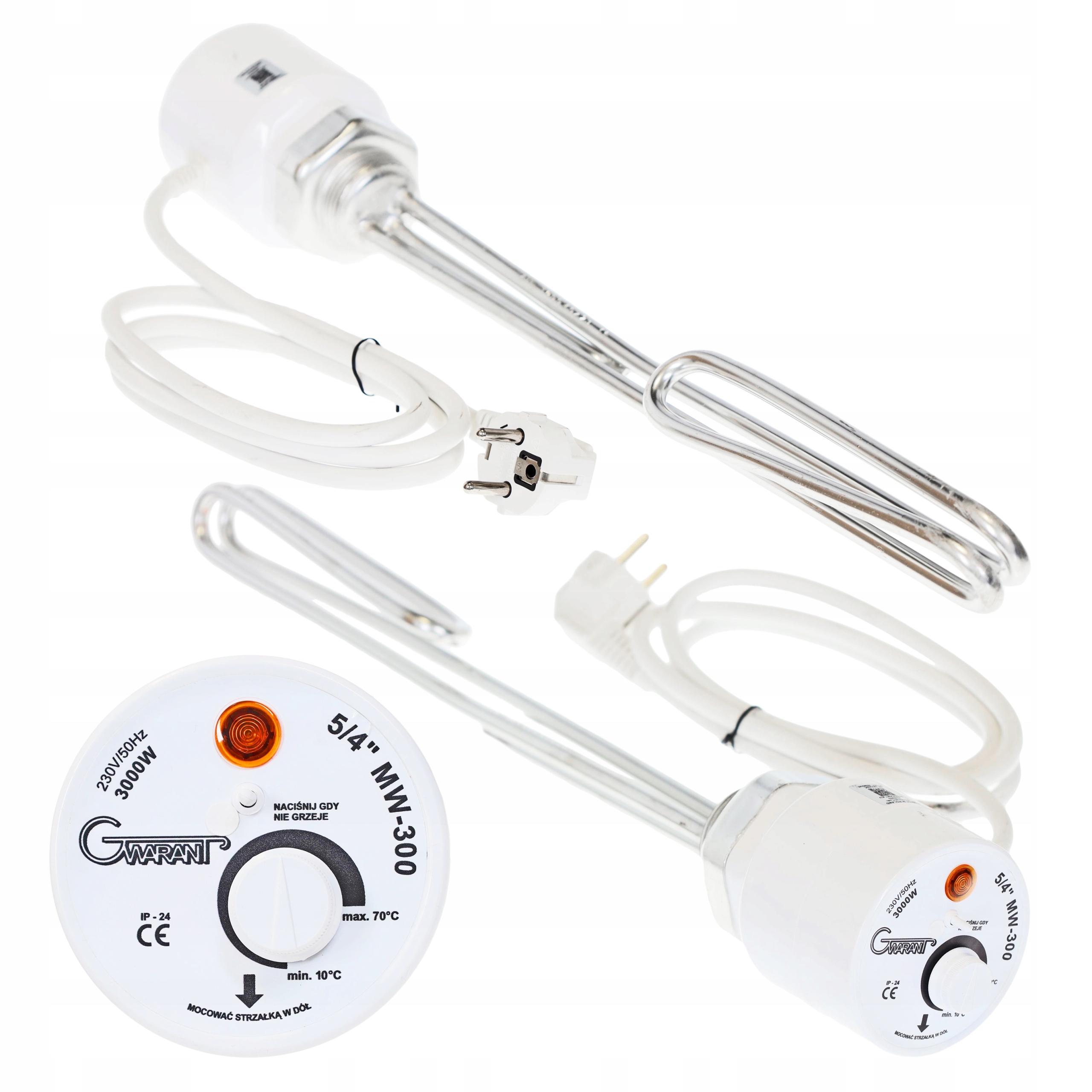 GRZAŁKA z TERMOSTATEM do BOJLERA 3000W 3 kW 5/4