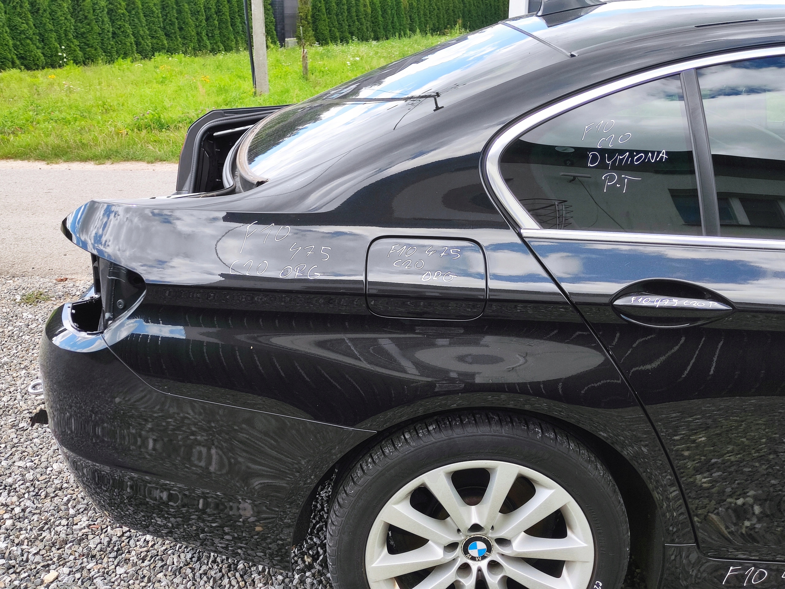 ĆWIARTKA BŁOTNIK PRAWY TYŁ TYLNA BMW F10 475 BLACKSAPPHIRE ORG LAKIER