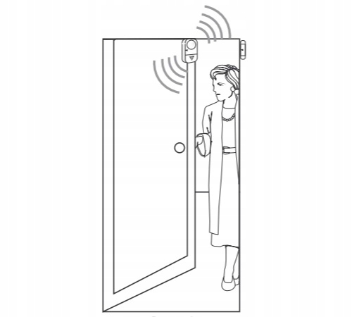 Mini Alarm Magnetyczny Dwufunkcyjny Sygnał Wejścia Alarm Bateryjny 105 dB Typ alarmu bezprzewodowy