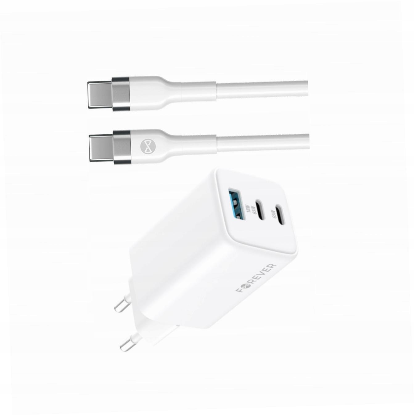 Szybka ładowarka GaN 65W 3 wejścia z długim kablem 2m do Samsung Galaxy A41