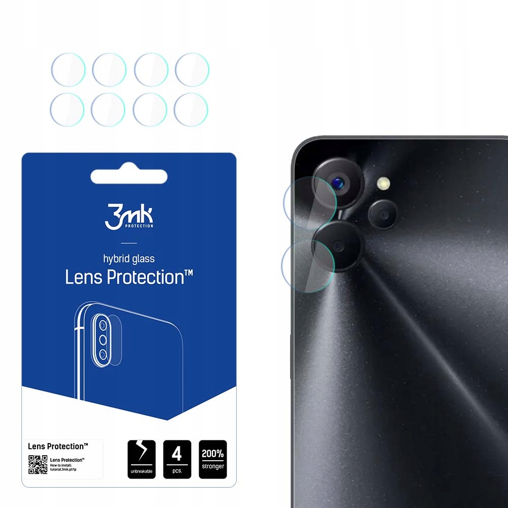 

4x Szkło na obiektyw Realme 10 3mk Lens Protection