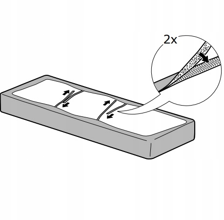

Ikea pokrycie narzuta na materac 90x200 Pokrowiec