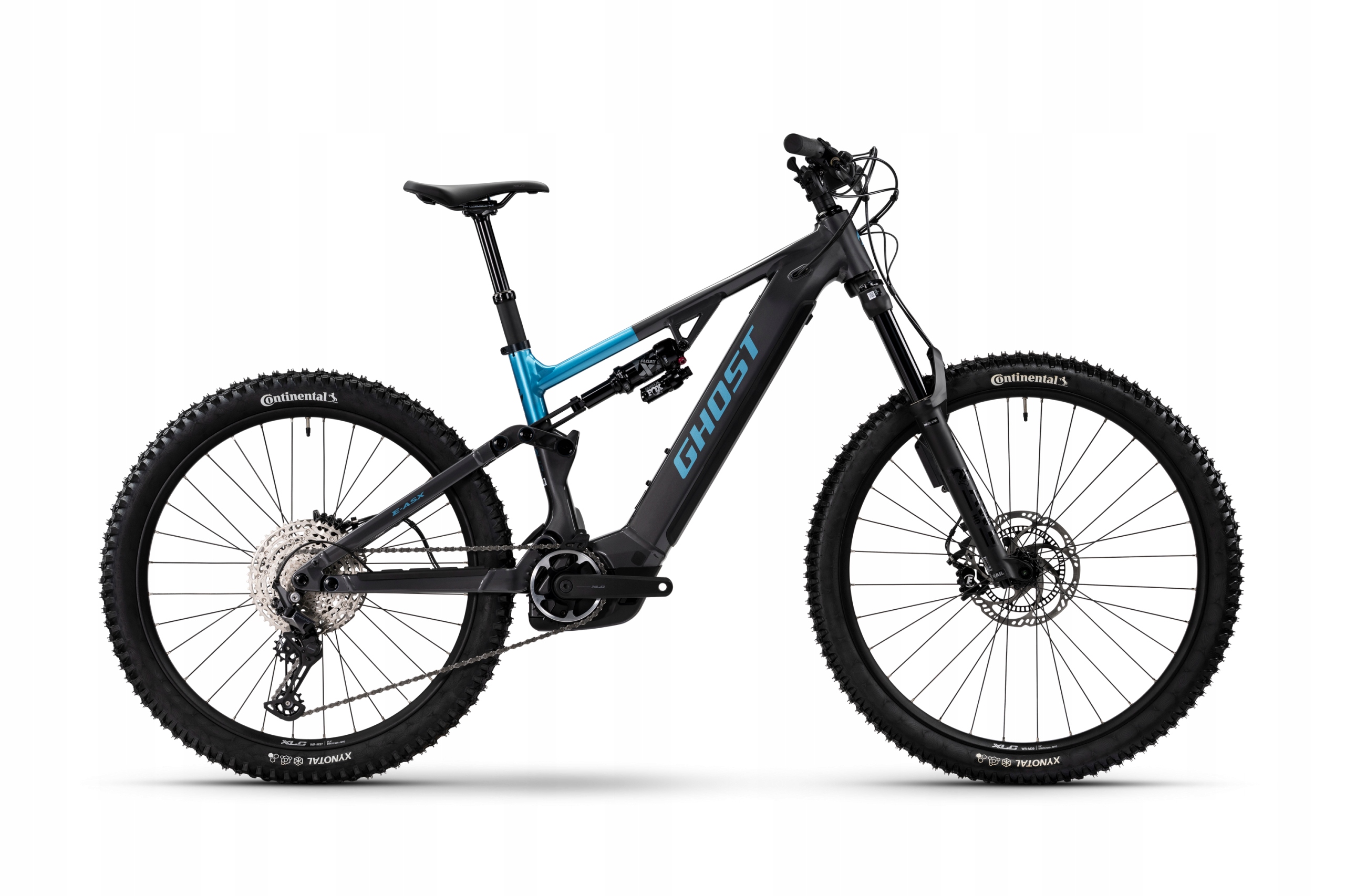 Rower e-bike Ghost E-asx Abs High, czarno-niebieski, r. L, 2026