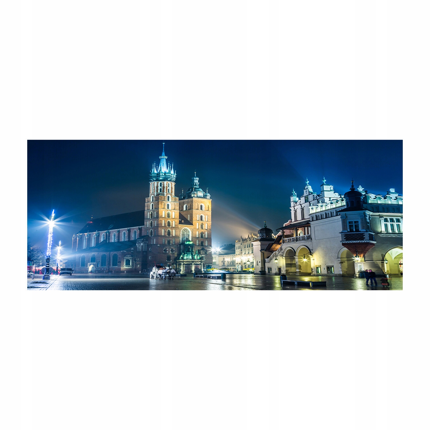 

Foto obraz na szkle akrylowym Kraków nocą 125x50cm