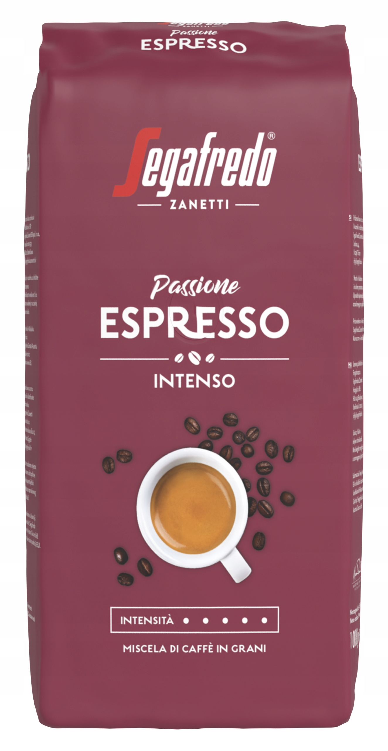 Segafredo Passione Espresso Intenso Směs kávových zrn 1000 g