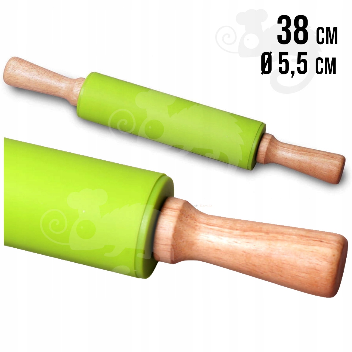 

Wałek Silikonowy Do Ciasta obrotowy Kuchenny 38cm