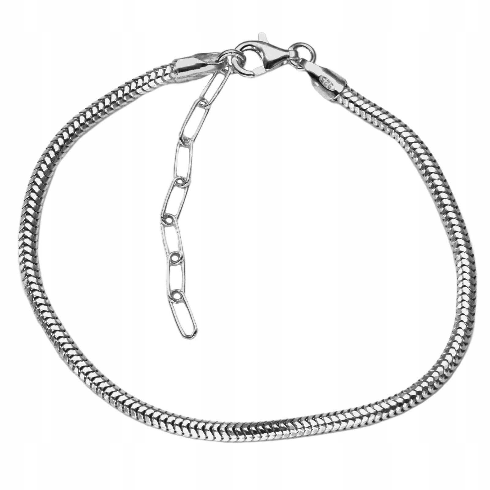 

Bransoletka Modułowa Żmijka 2,4mm 19cm Srebro 925