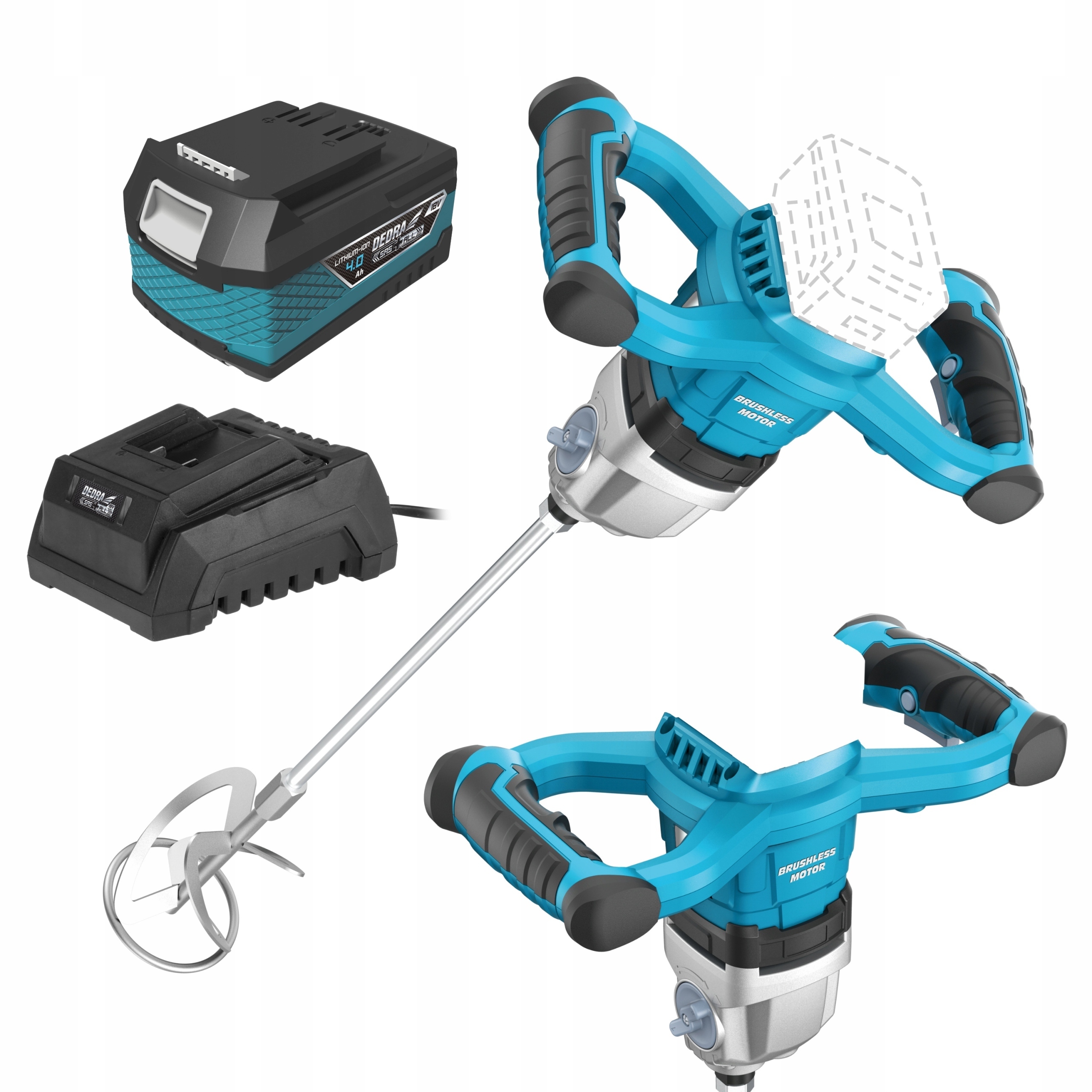 DEDRA MIESZADŁO DED7154 AKU 18V BEZSZCZOTKOWE +4Ah