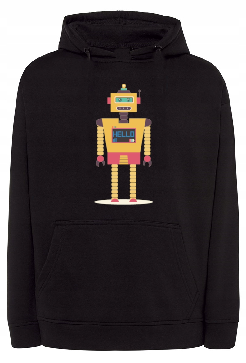 Pánská mikina s barevným potiskem Robot, velikost M