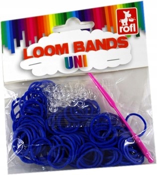 

C. niebieskie gumki do bransoletek Loom Bands 200