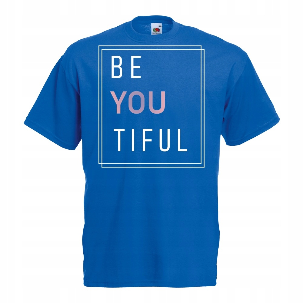 

Koszulka beyoutiful beautiful be you M niebieska