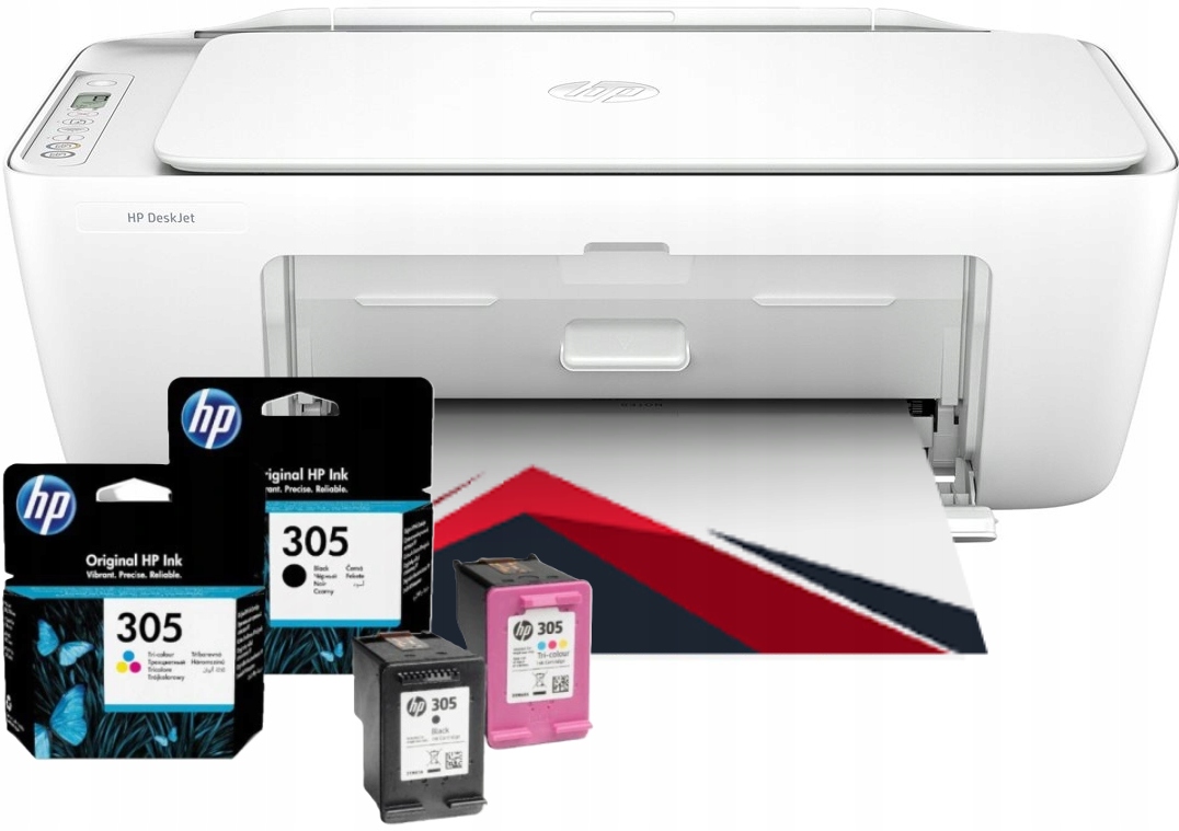 Urządzenie Wielofunkcyjne 3w1 Drukarka Hp Druk Skan Wifi Solidna Tusze