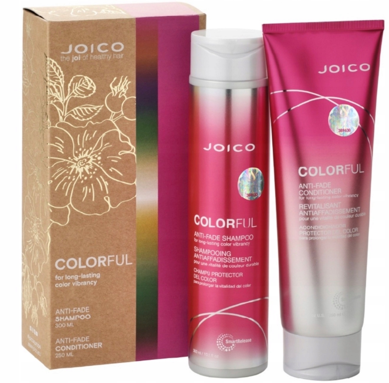 Joico Colorful Zestaw: Szampon Odżywka Stop Blaknięciu Włosów Farbowanych
