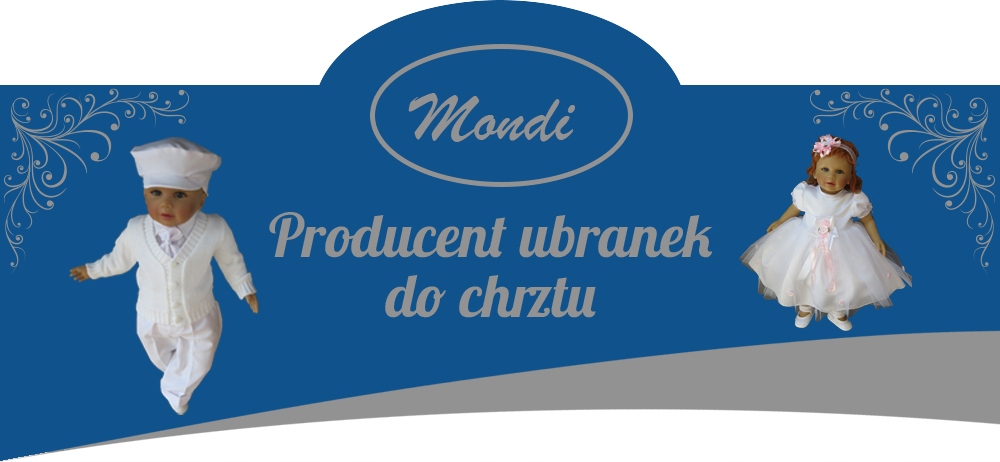 Koszulobody białe do chrztu na chrzest ubranka R74 Marka Mondi