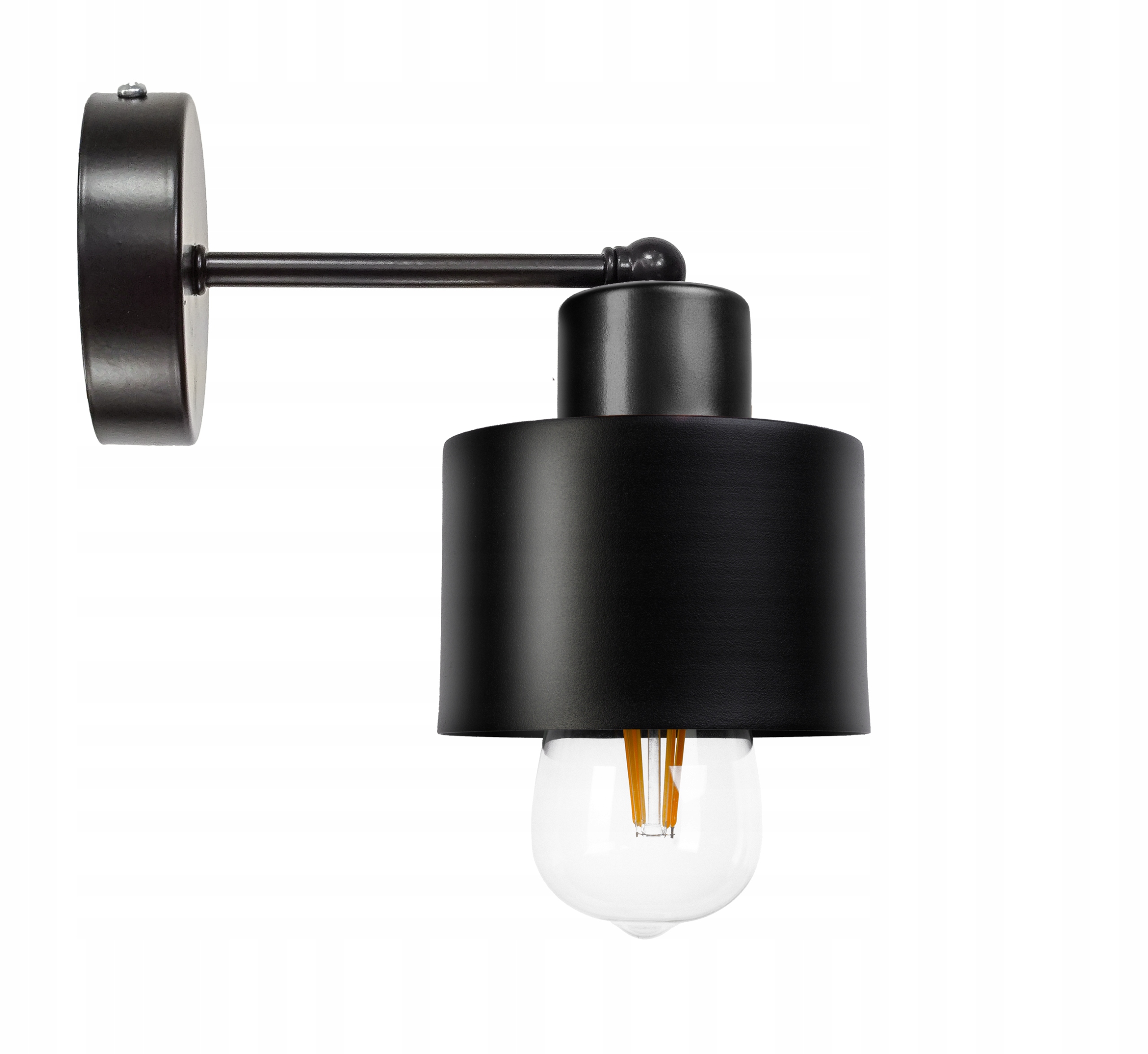 

Lampa Wisząca Sufitowa Ścienna E27 Kubek Czarny