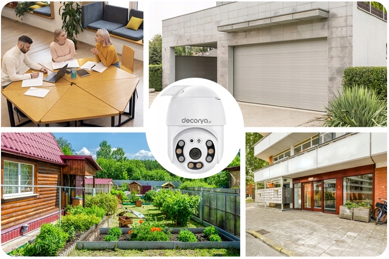 KAMERA OBROTOWA MONITORIG Z ALARMEM WI-FI Z, APLIKACJĄ, FULL HD IP66 Marka Inna