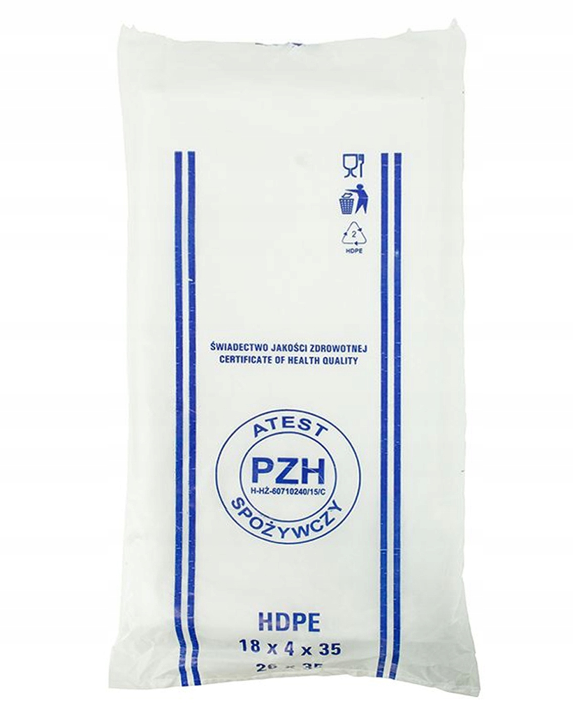 

Woreczki foliowe torebki Hdpe śniadaniowe 18x35cm