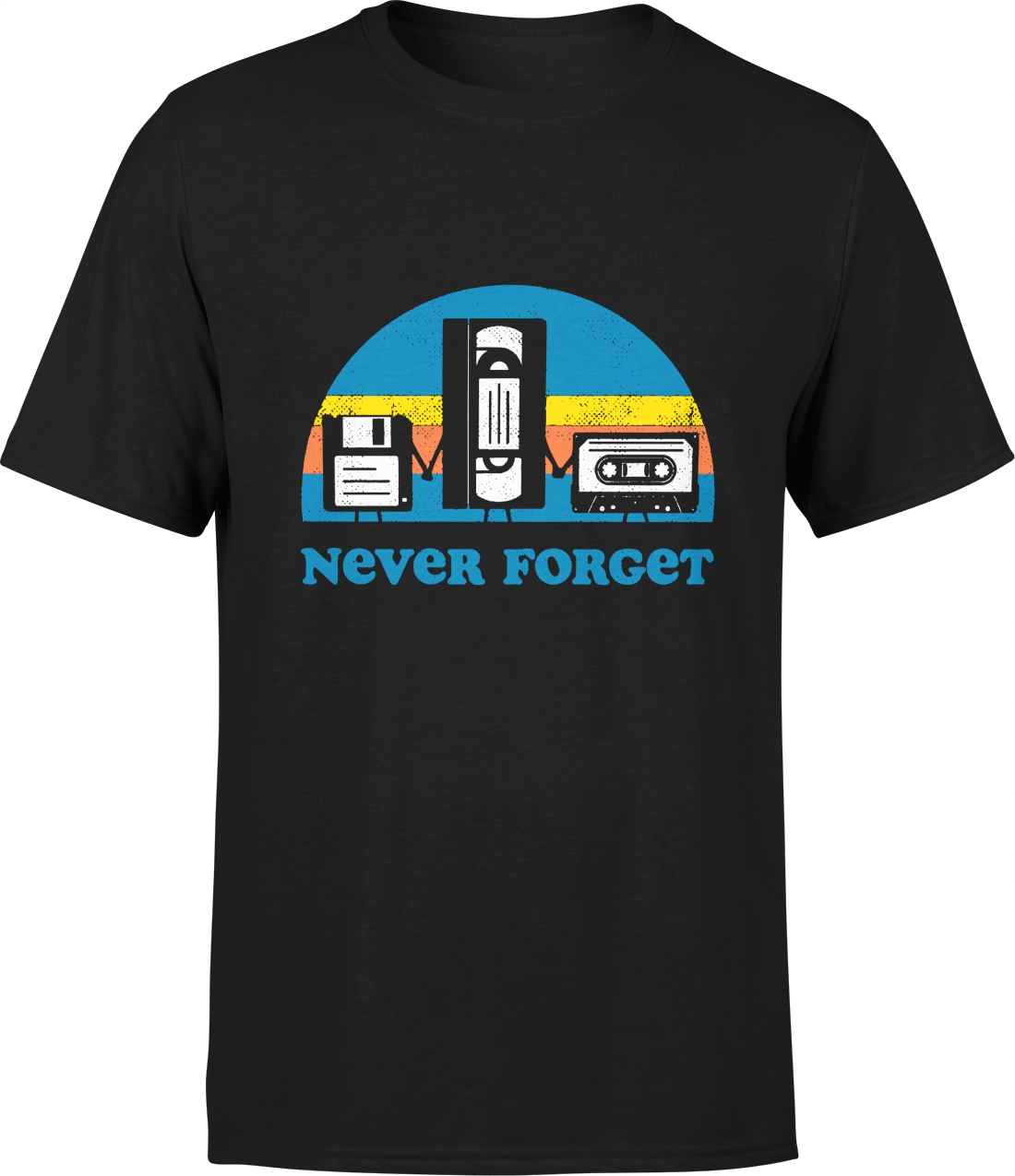 

Koszulka Z Nadrukiem Śmieszna Never Forget Vhs R L