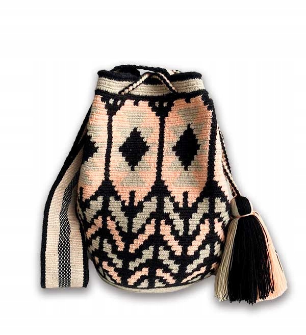 RĘCZNIE PLECIONA DAMSKA TOREBKA WOREK CARMEN