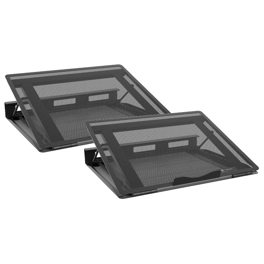 2x Podstawka pod laptopa Natec Tern 2 do 17 cali Metalowa Składana Uniwersa