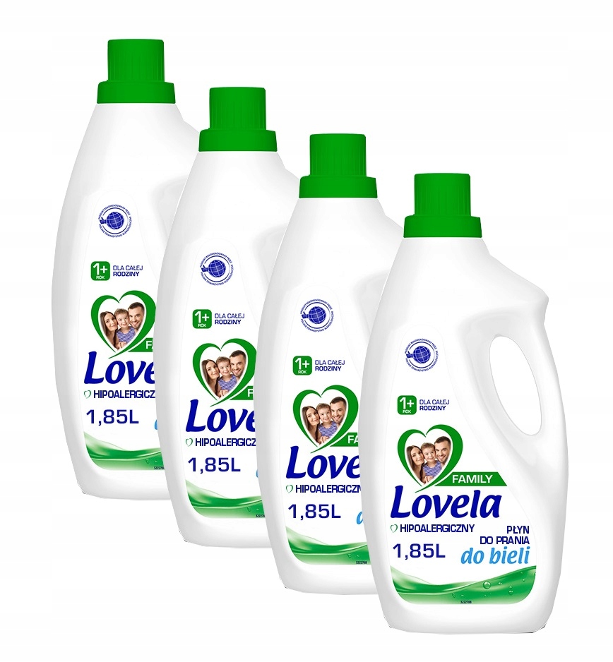 

Lovela Family Mleczko do prania 4x1,85 L biel