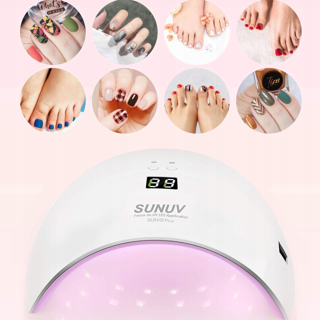 SUNUV Lampa UV LED Do Paznokci Z Timerem I Sensorem Do Manicure Pedicure — miniatura 9