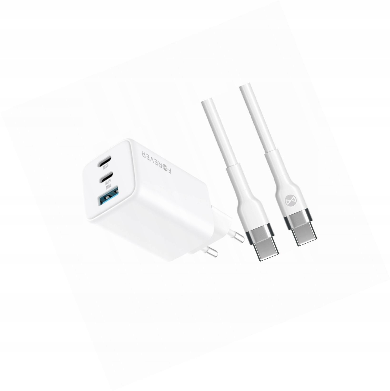 Szybka ładowarka GaN 65W z długim kablem 2m do Oppo Reno 10 Pro 5G