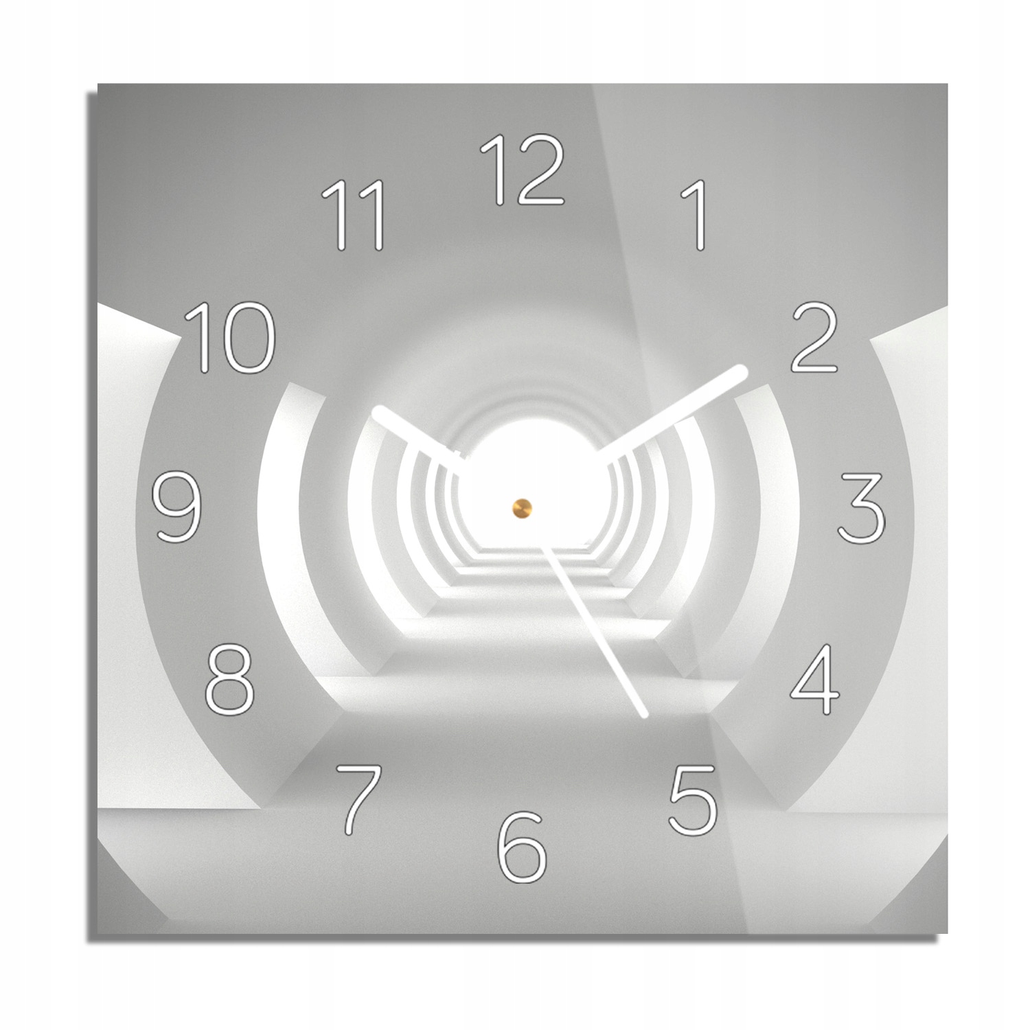 

Tunel 3D abstrakcja foto-zegar do kuchni 30x30