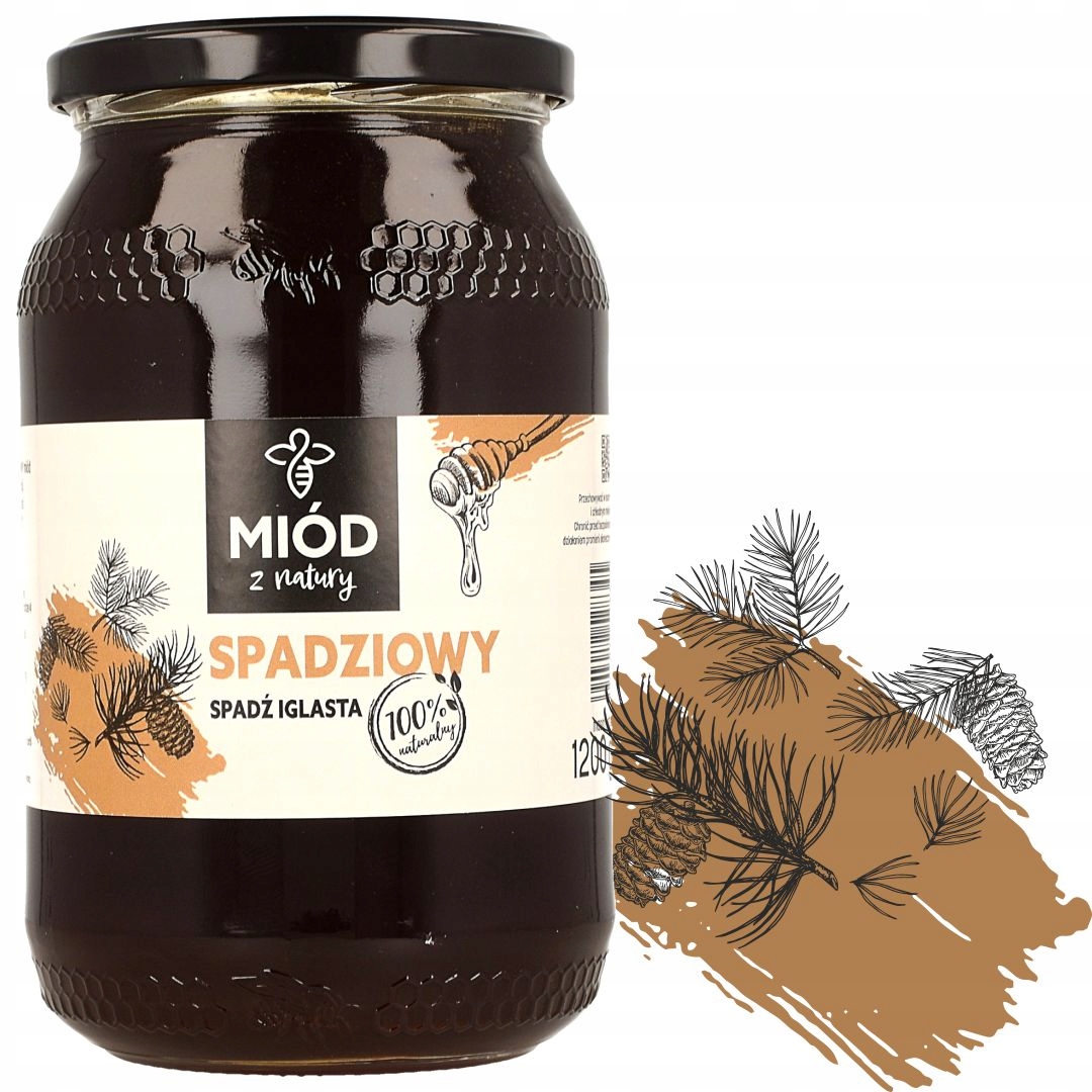 Levně Medovicový Med Jehličnatá 1,2 kg 100% lahodný přírodní léčivý přípravek