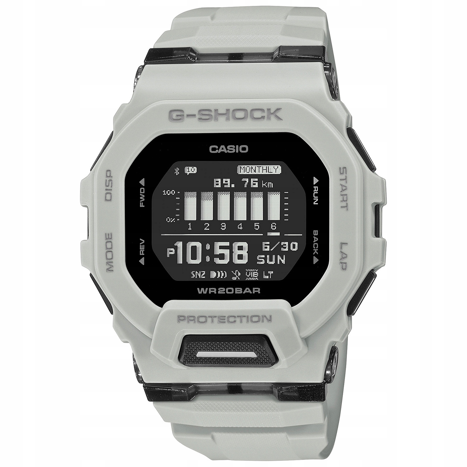 Casio G-Shock GBD-200UU-9ER Bluetooth 200 m Šedý