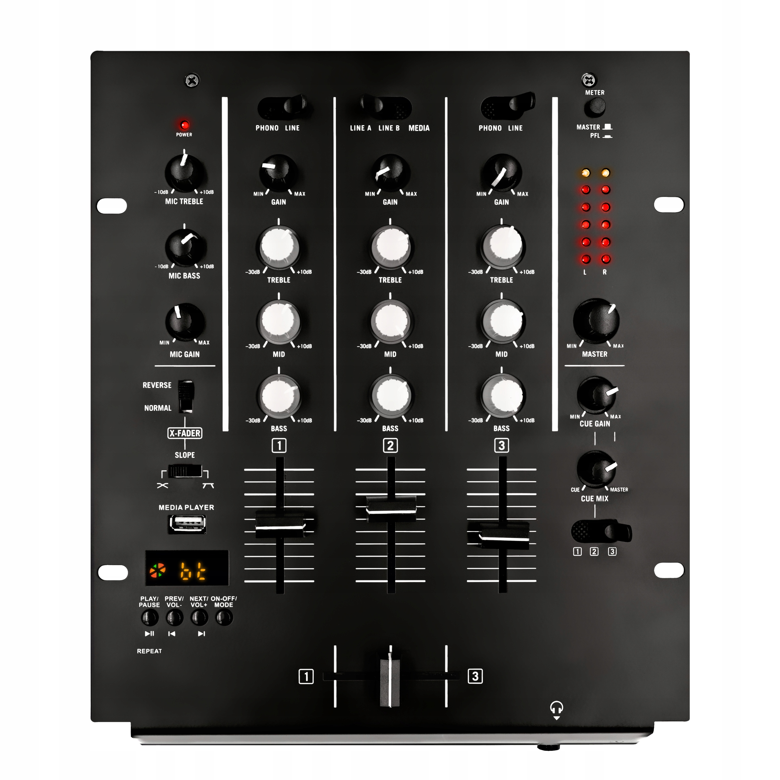 Dj audio mixér MusicMate MM-DJ200 MixMaster