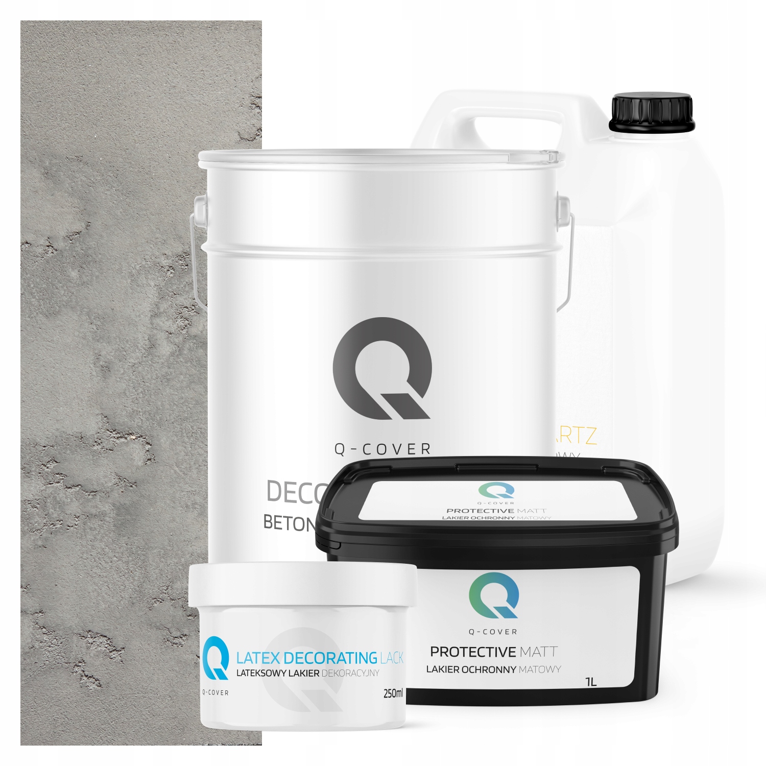 Architektonický Venkovní Beton Set Šedý Přírodní F275 Na 10 m2