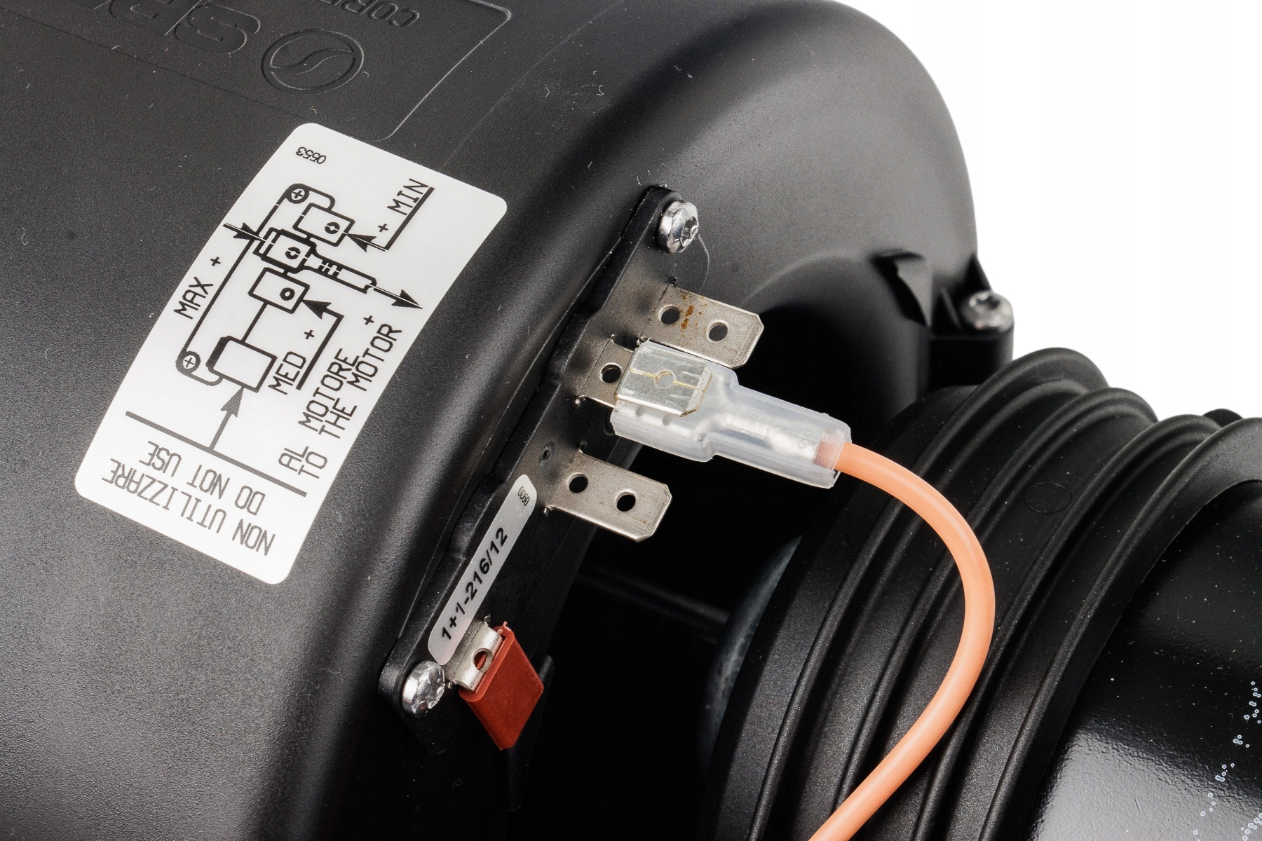 Dmuchawa kabiny uniwersalna 351x136 335x101 24V Producent części bez marki