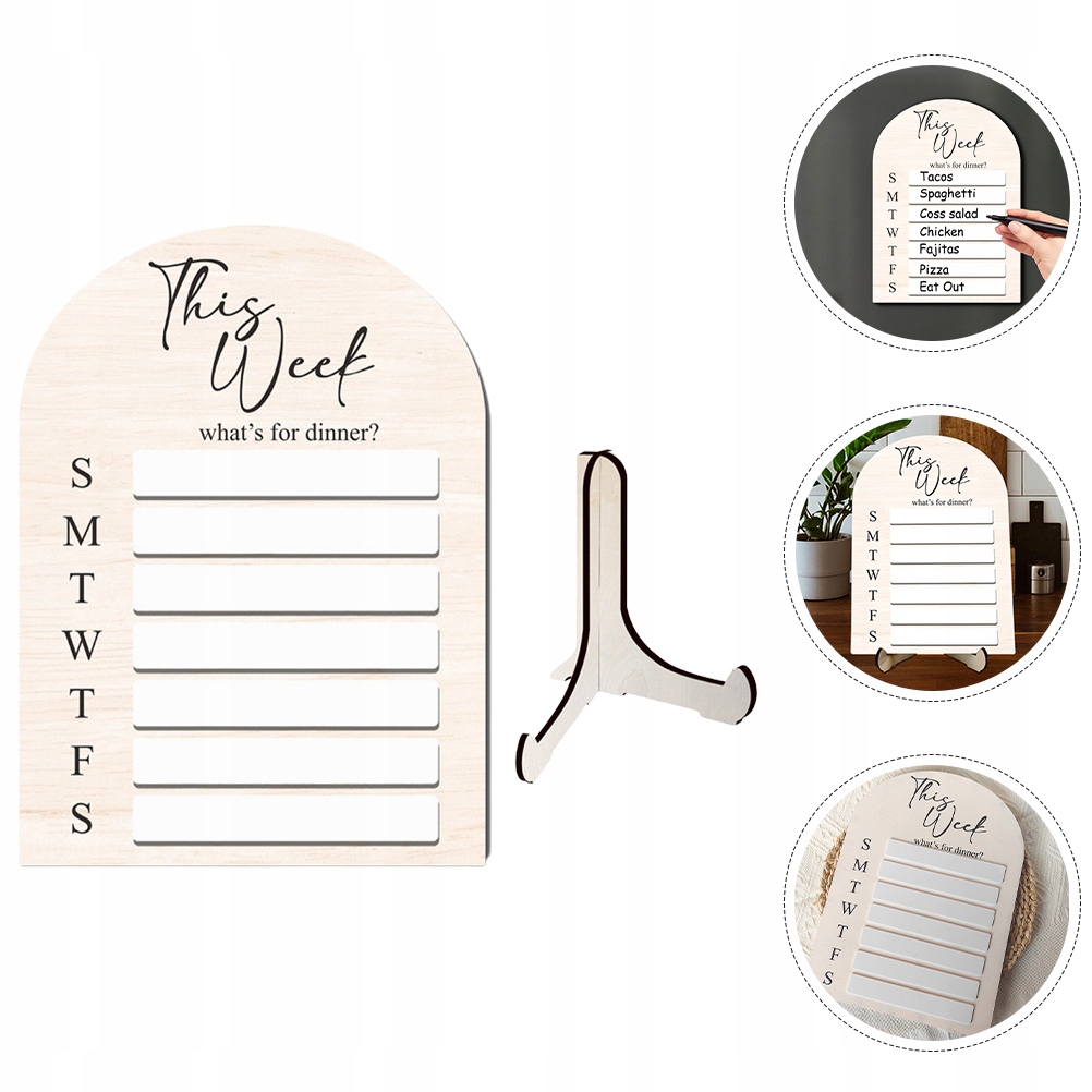 Tablica suchościeralna POSIŁEK MATERIAŁY DOSTAWNE WIADOMOŚĆ W MENU Kalendarz na rok 1800