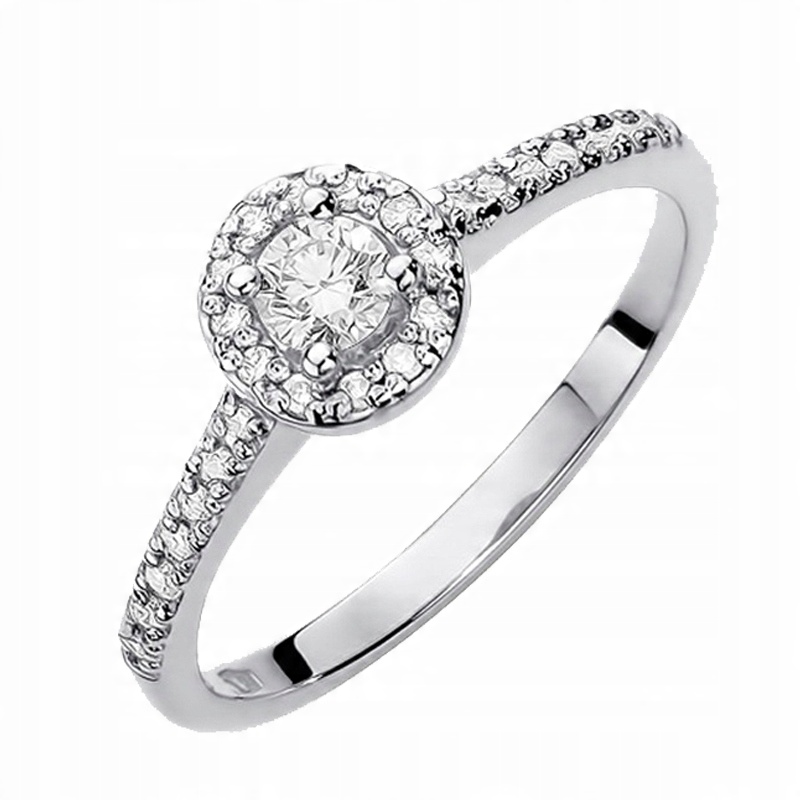 

Zaręczynowy Pierścionek Złoty Z Brylantami 0,52ct