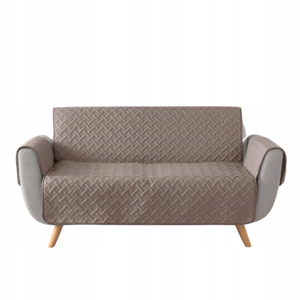 

Pokrowiec Na Sofę 3 Osobową beżowy Taupe 279x179