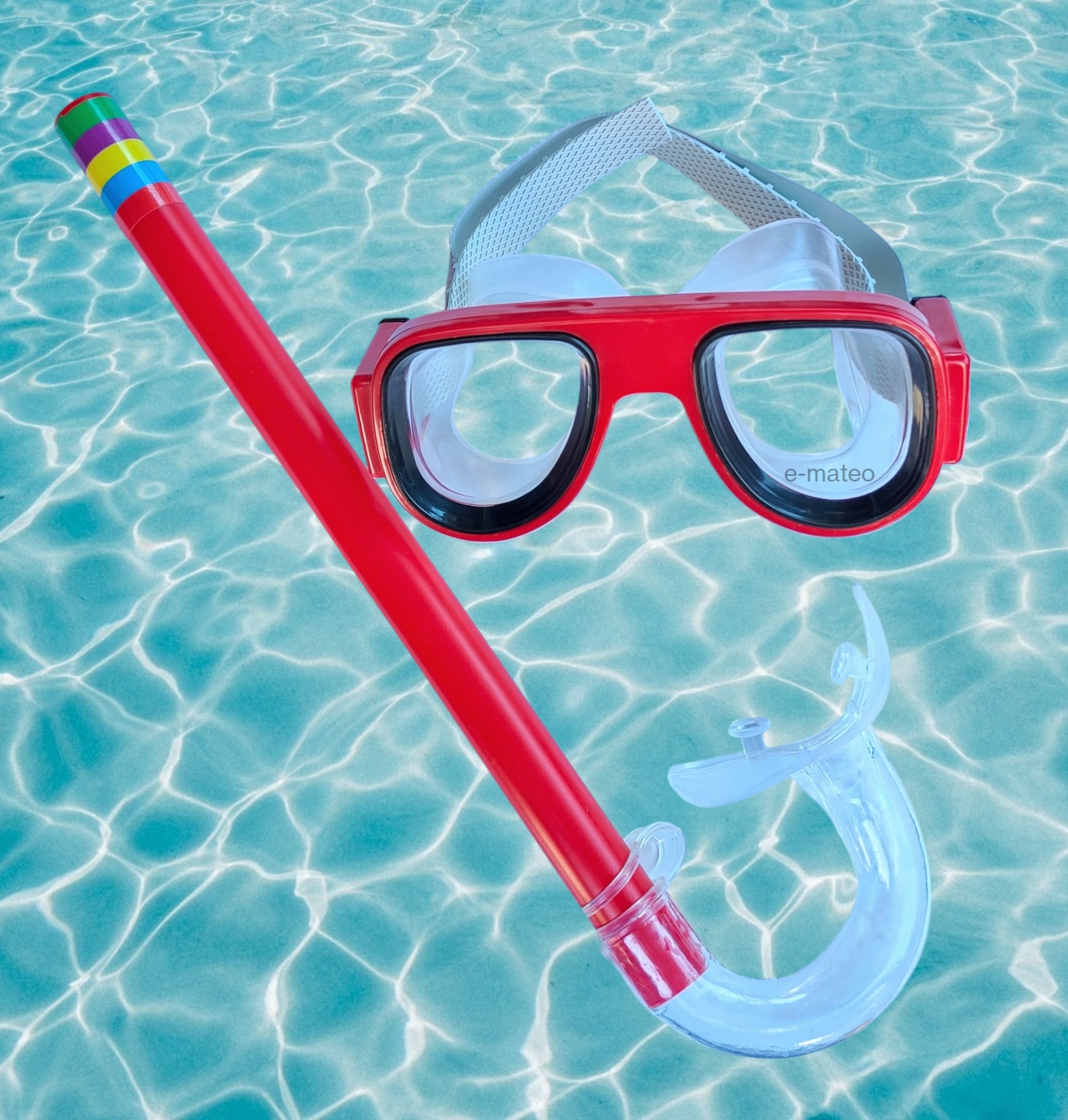 ZESTAW DO NURKOWANIA DLA DZIECI MASKA RURKA Marka inna