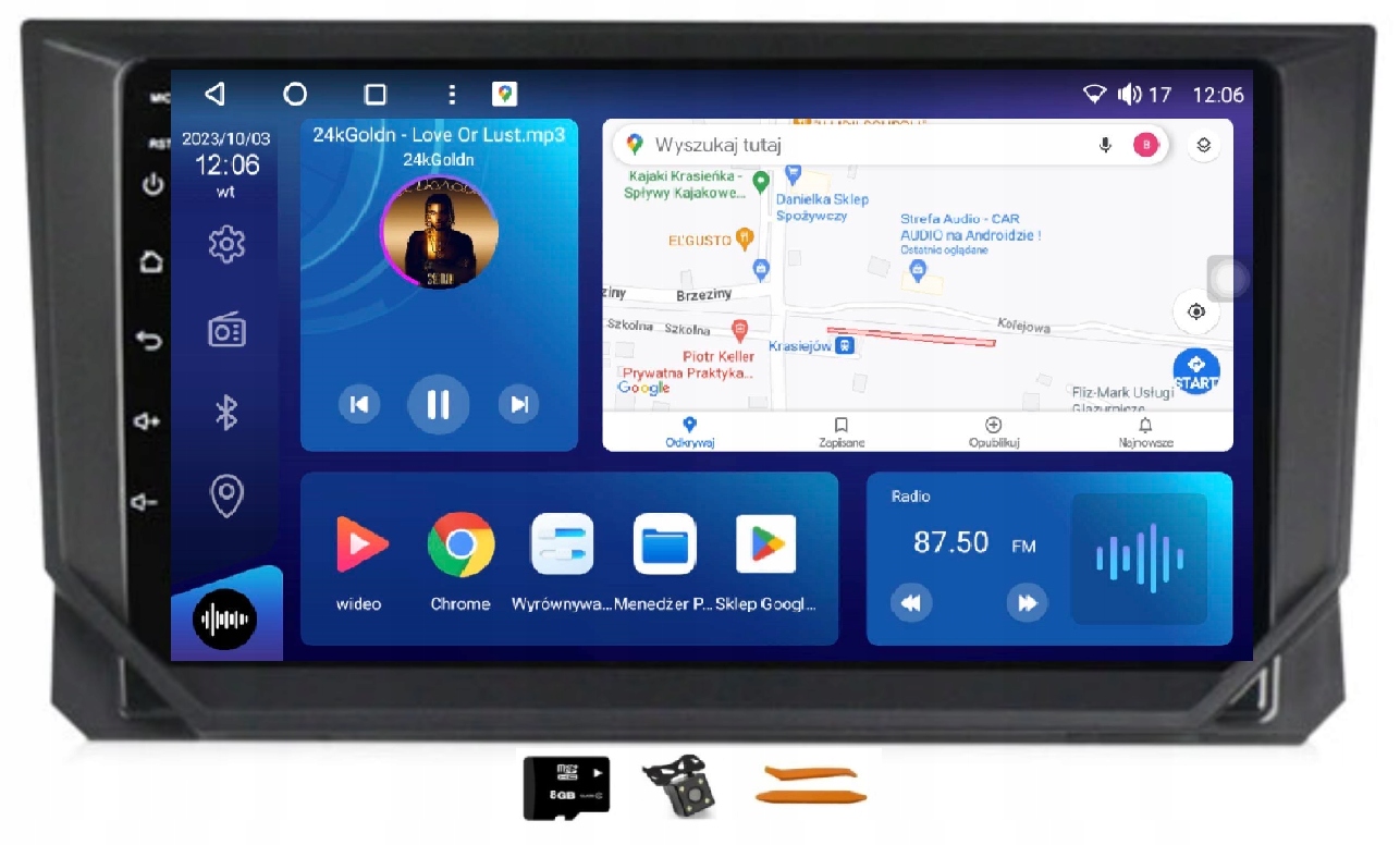 Rádio Android Seat Ibiza 5 2017 – Navigácia Qled Gps Apple Carplay Lte 64 Gb