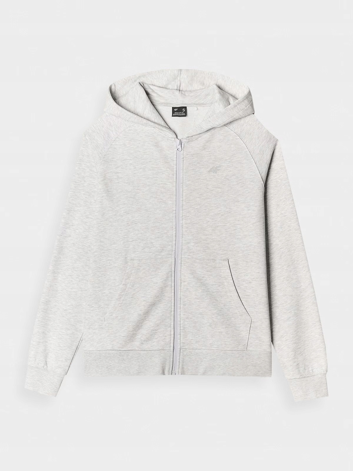 Mikina 4F v chladném světle šedém melíru TSWSF1763-27M vel. S