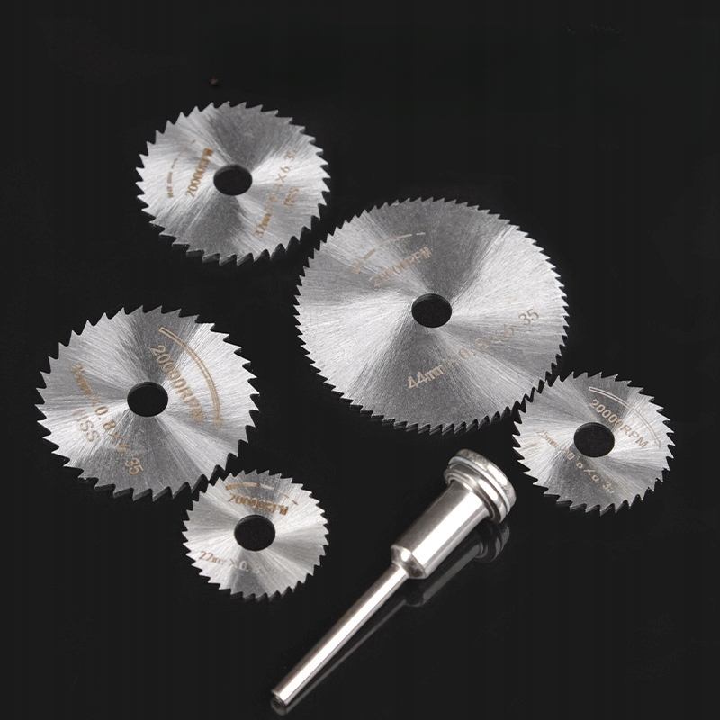 TARCZA TNĄCA TARCZE DO WIERTARKI 5 sztuk + ADAPTER Marka LeoBye