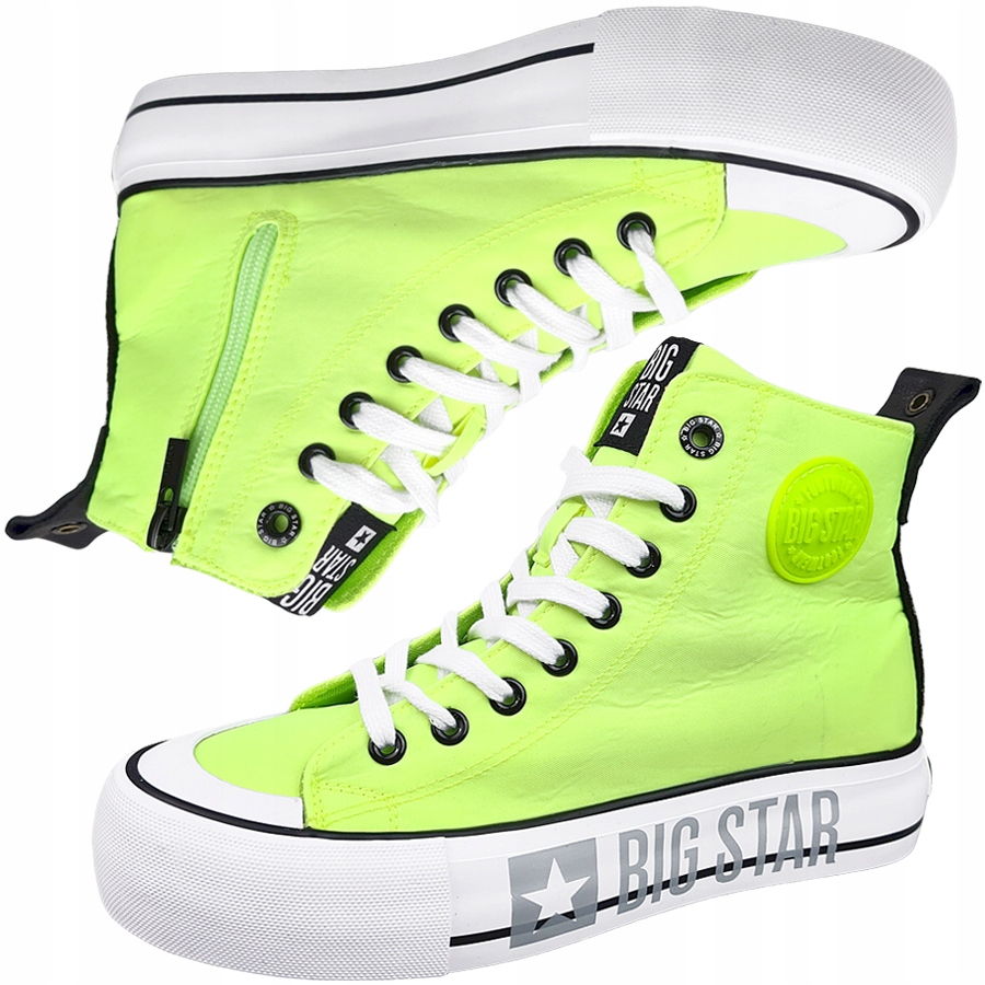 

Big Star trampki damskie wysokie zielone II274015